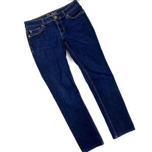 DL1961 Angel Jeans Mid Rise Skinny Ankle Blue Mariner 1214 Comfort Womens sz 28